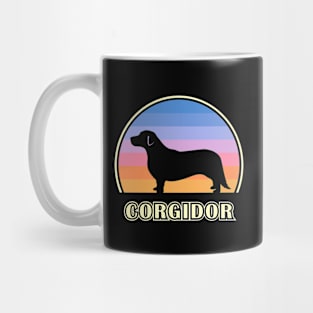 Corgidor Vintage Sunset Dog Mug